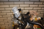 Oliepot ook in de hammerite gespoten